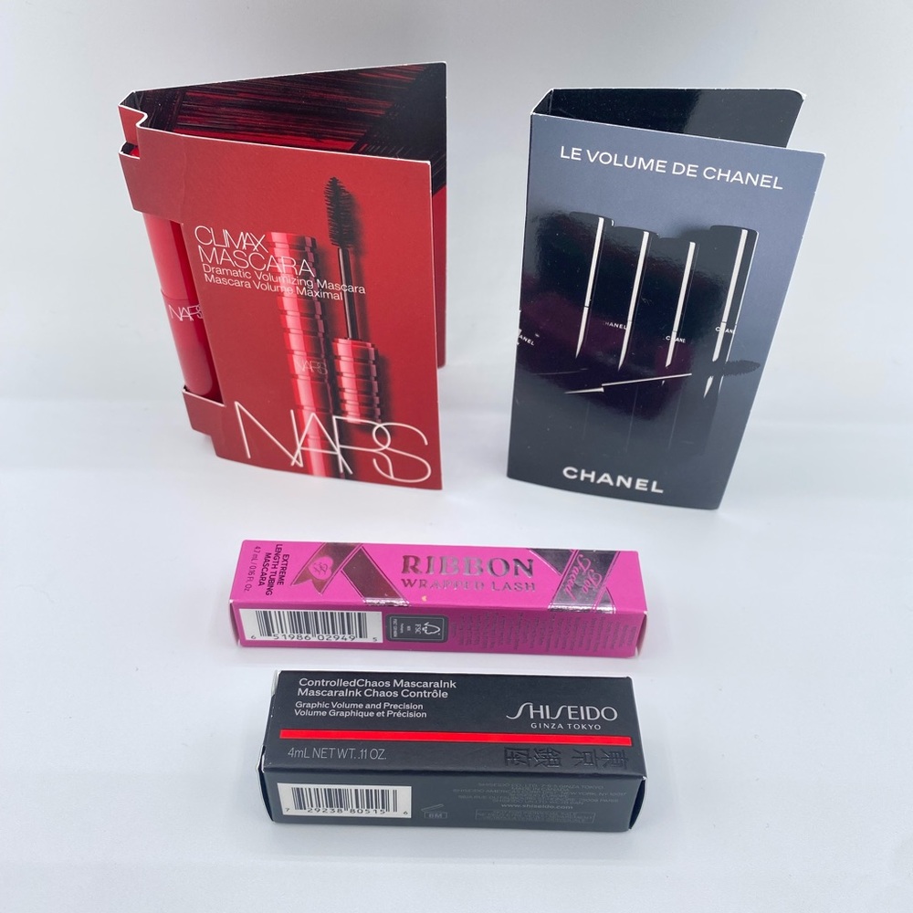 NEW 4 Assorted Travel Size Mascara Makeup “Too Faced” Chanel Nars